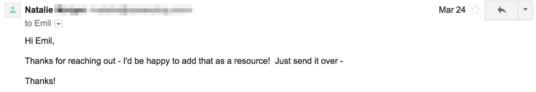 Emil – First outreach email response Emil – First outreach email response