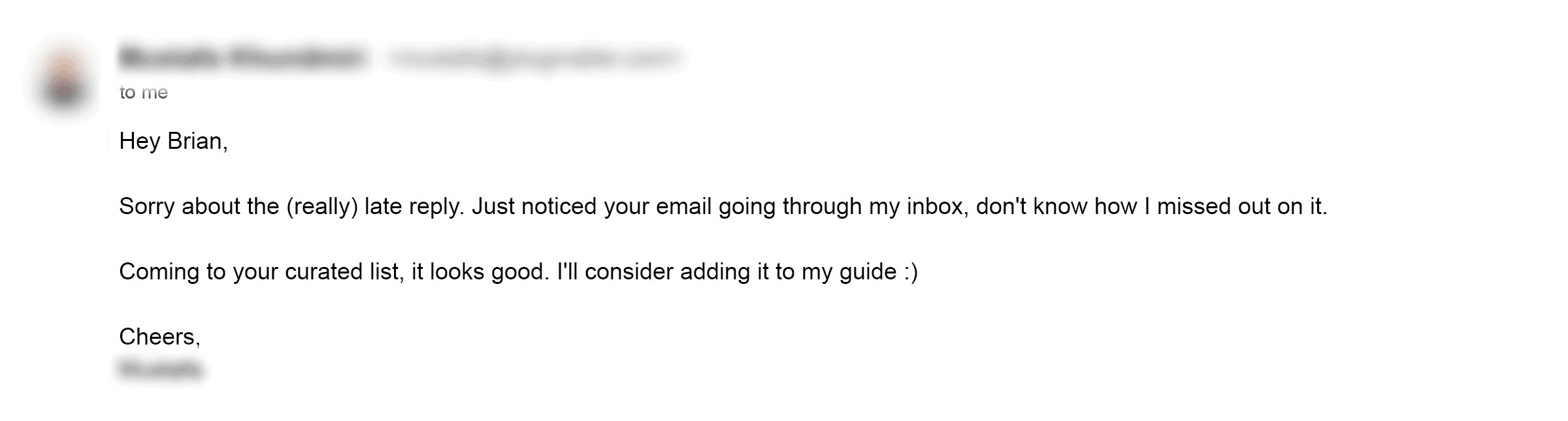 Dead links reply email Dead links reply email