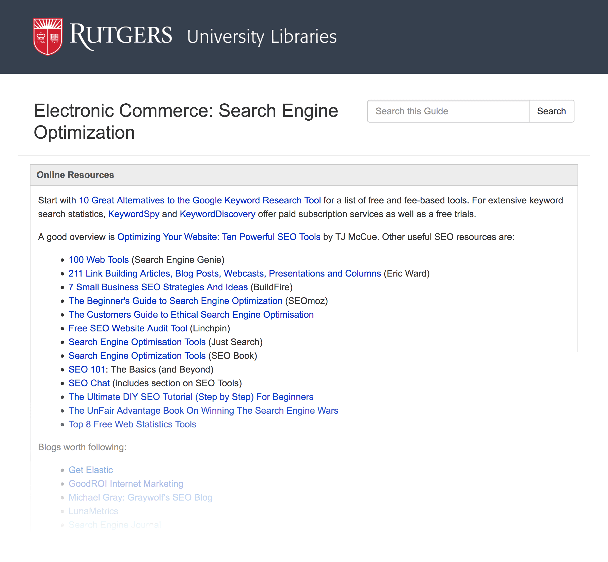 Rutgers resources Rutgers resources