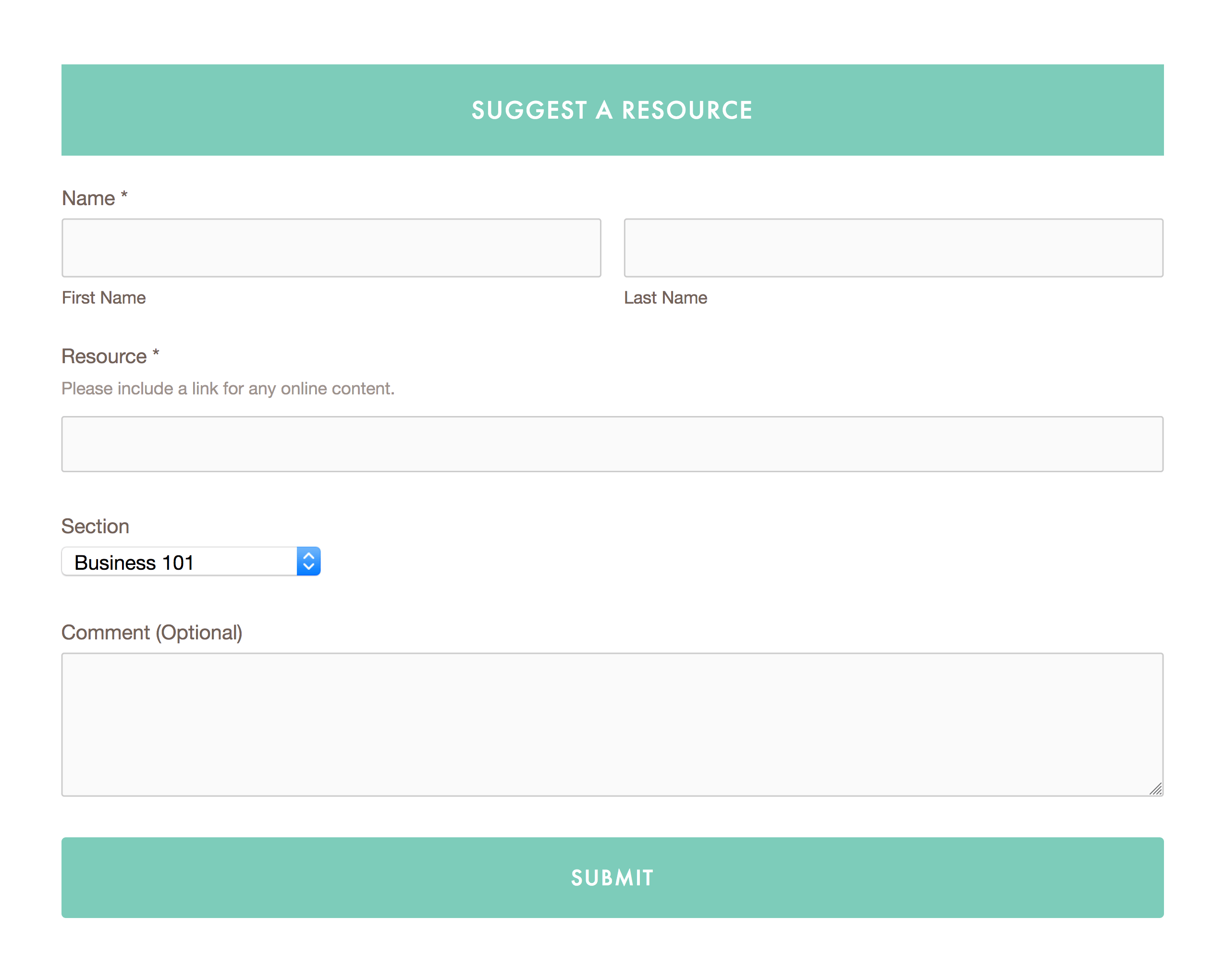 Suggest a resource Suggest a resource