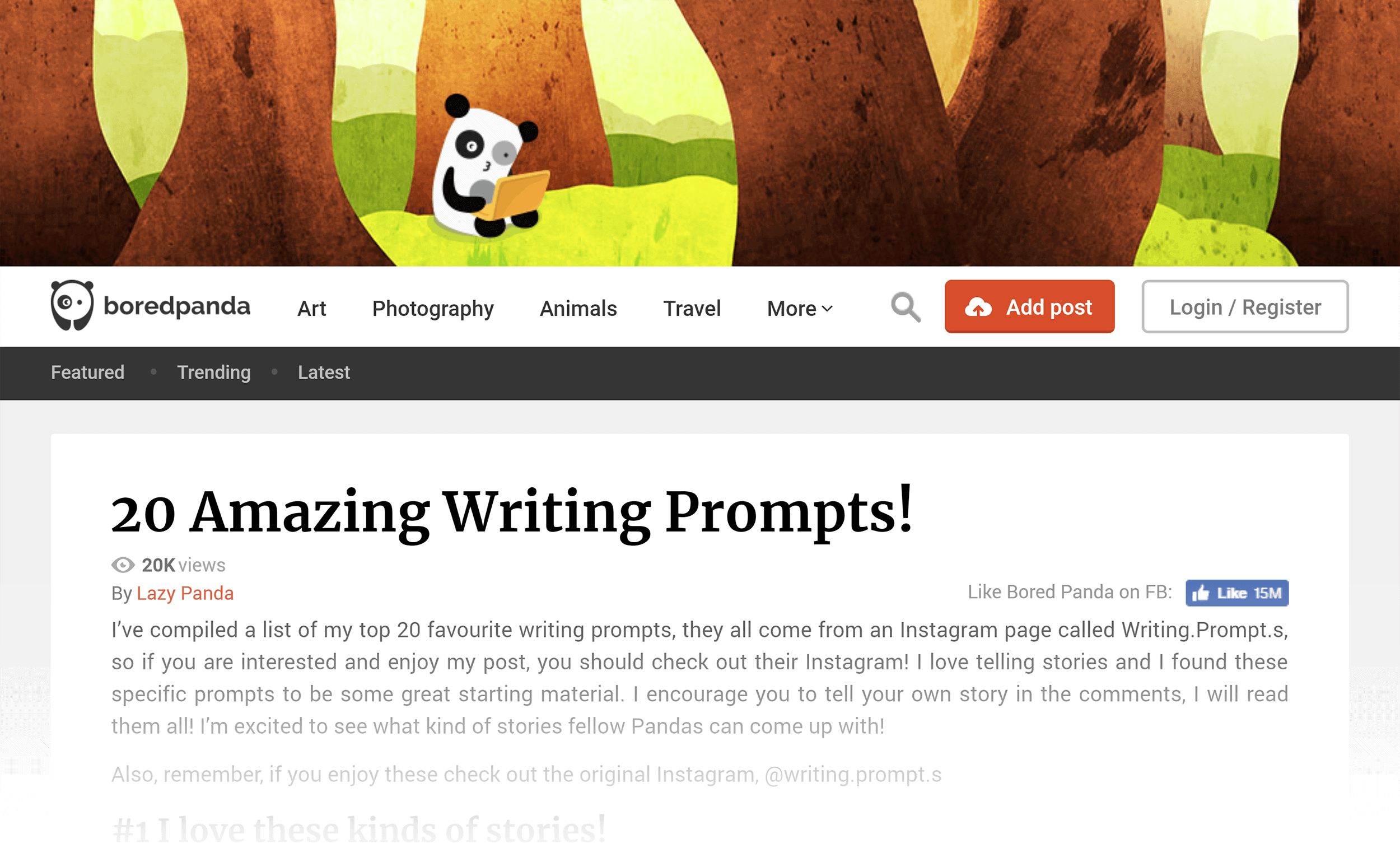 20 amazing writing prompts 20 amazing writing prompts