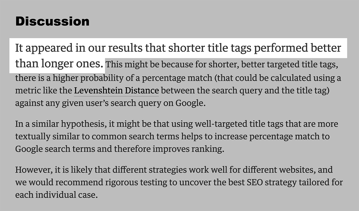 Etsy title tag variation test results showed shorter title tags are better Etsy title tag variation test results showed shorter title tags are better