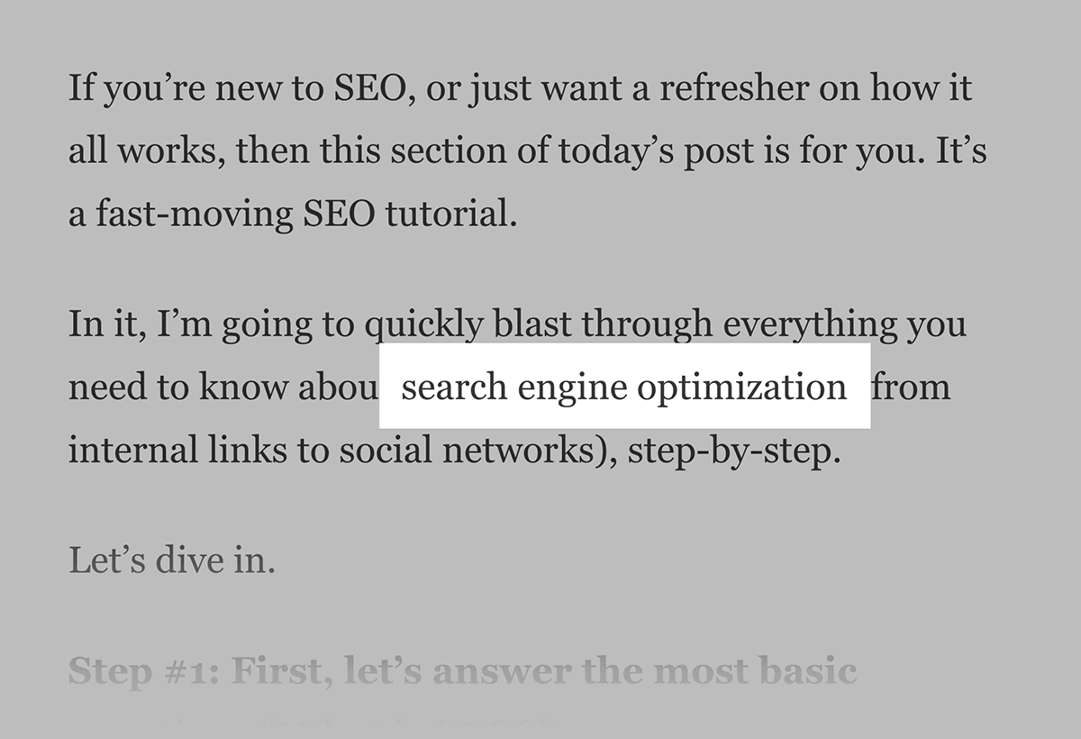 Variations of keyword example Variations of keyword example