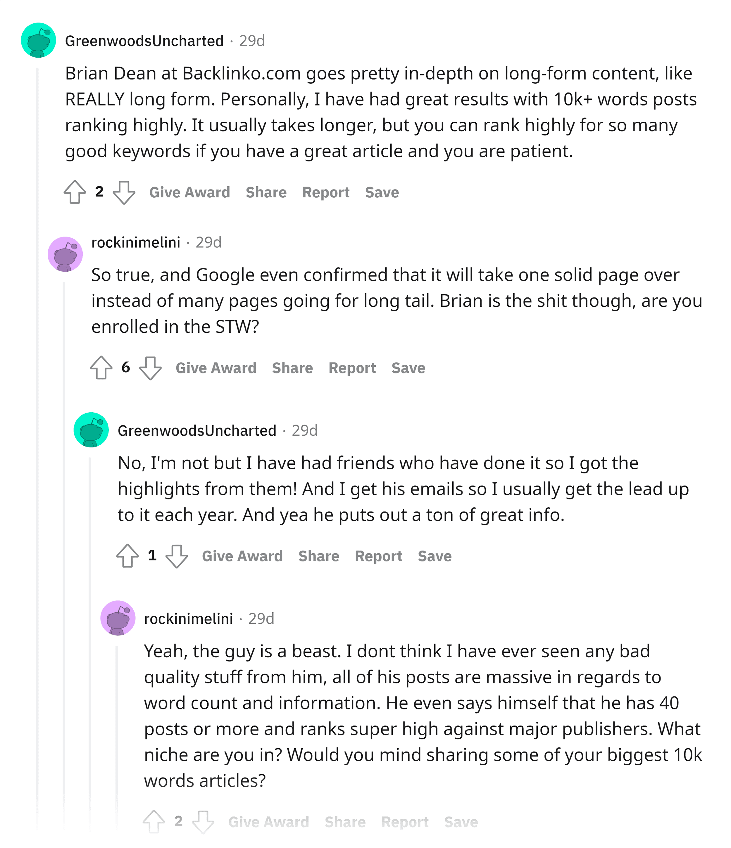Reddit – Comments about Backlinko Reddit – Comments about Backlinko