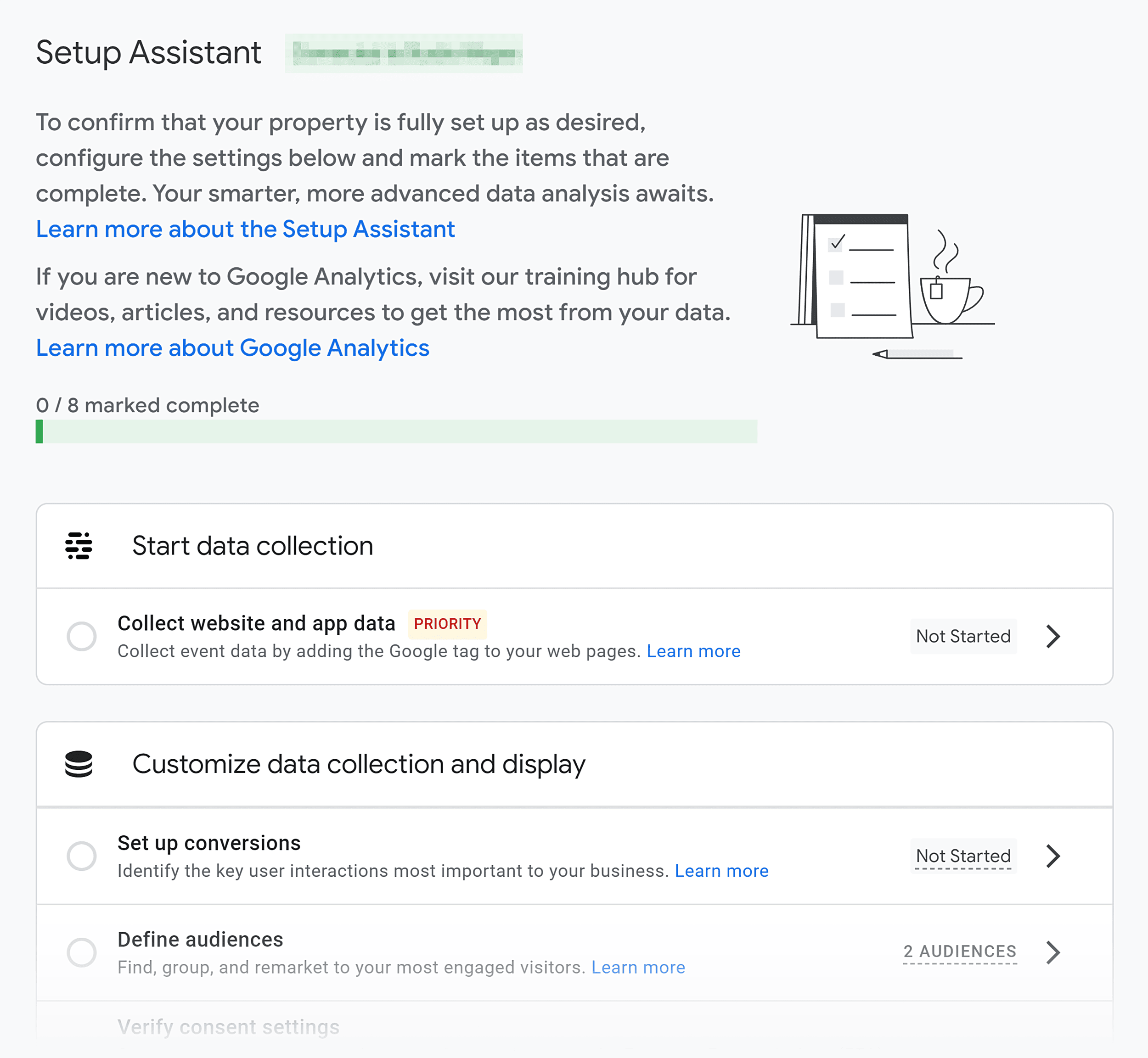 Analytics – Setup Assistant Analytics – Setup Assistant