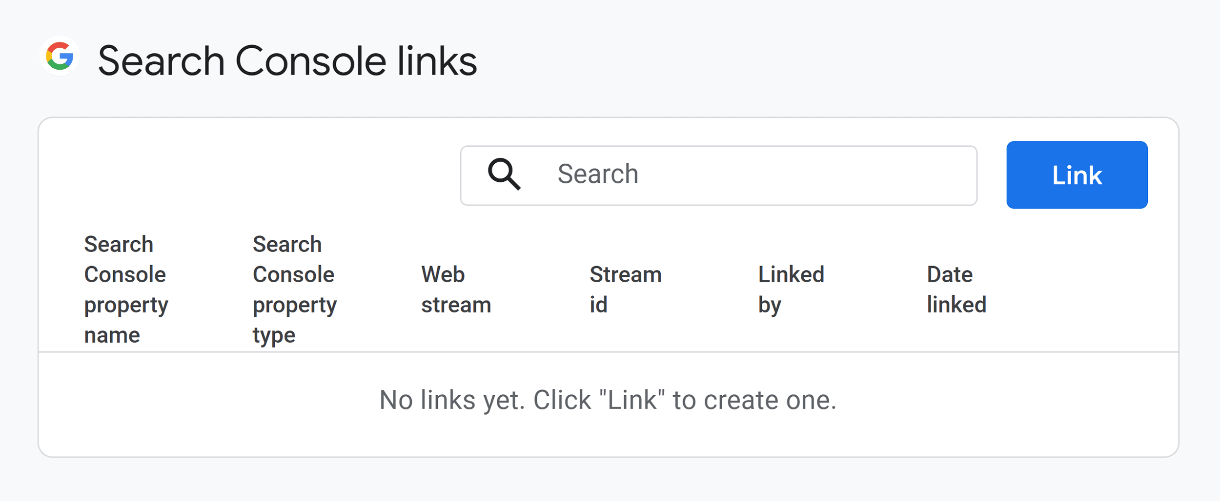 GA4 – Search Console links GA4 – Search Console links