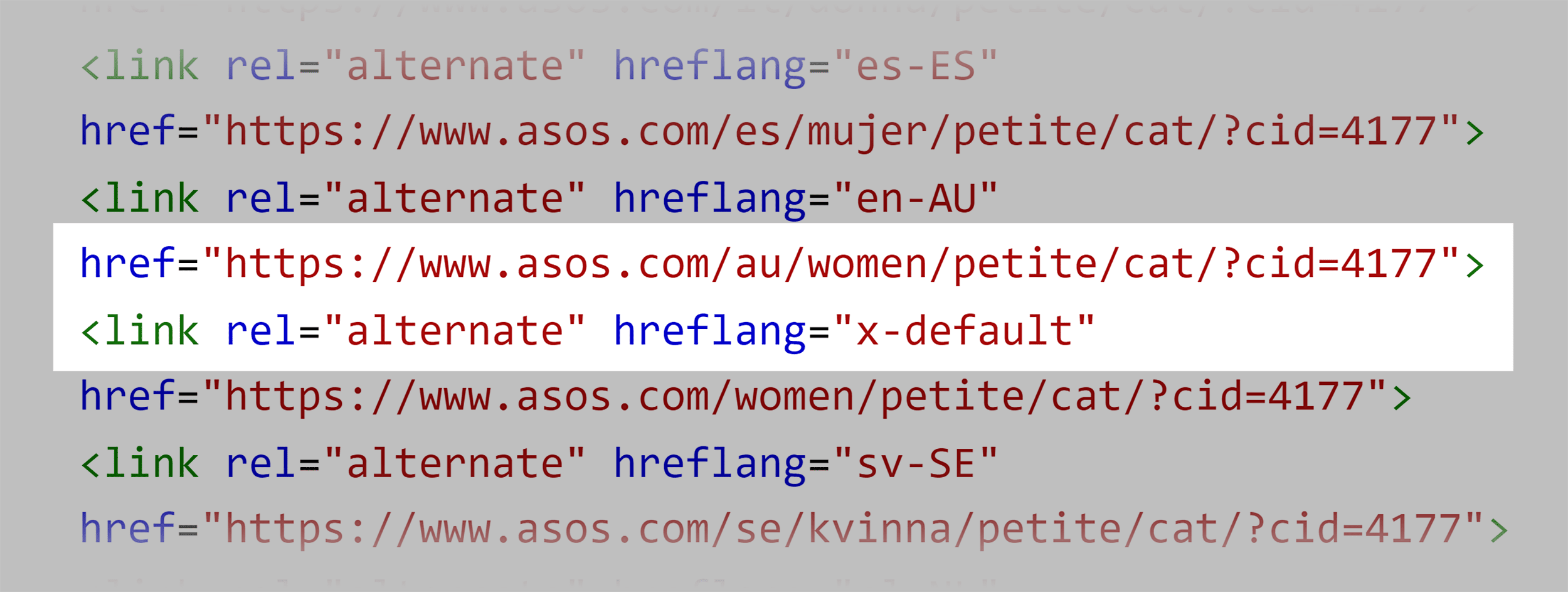 ASOS UK – X-default hreflang ASOS UK – X-default hreflang