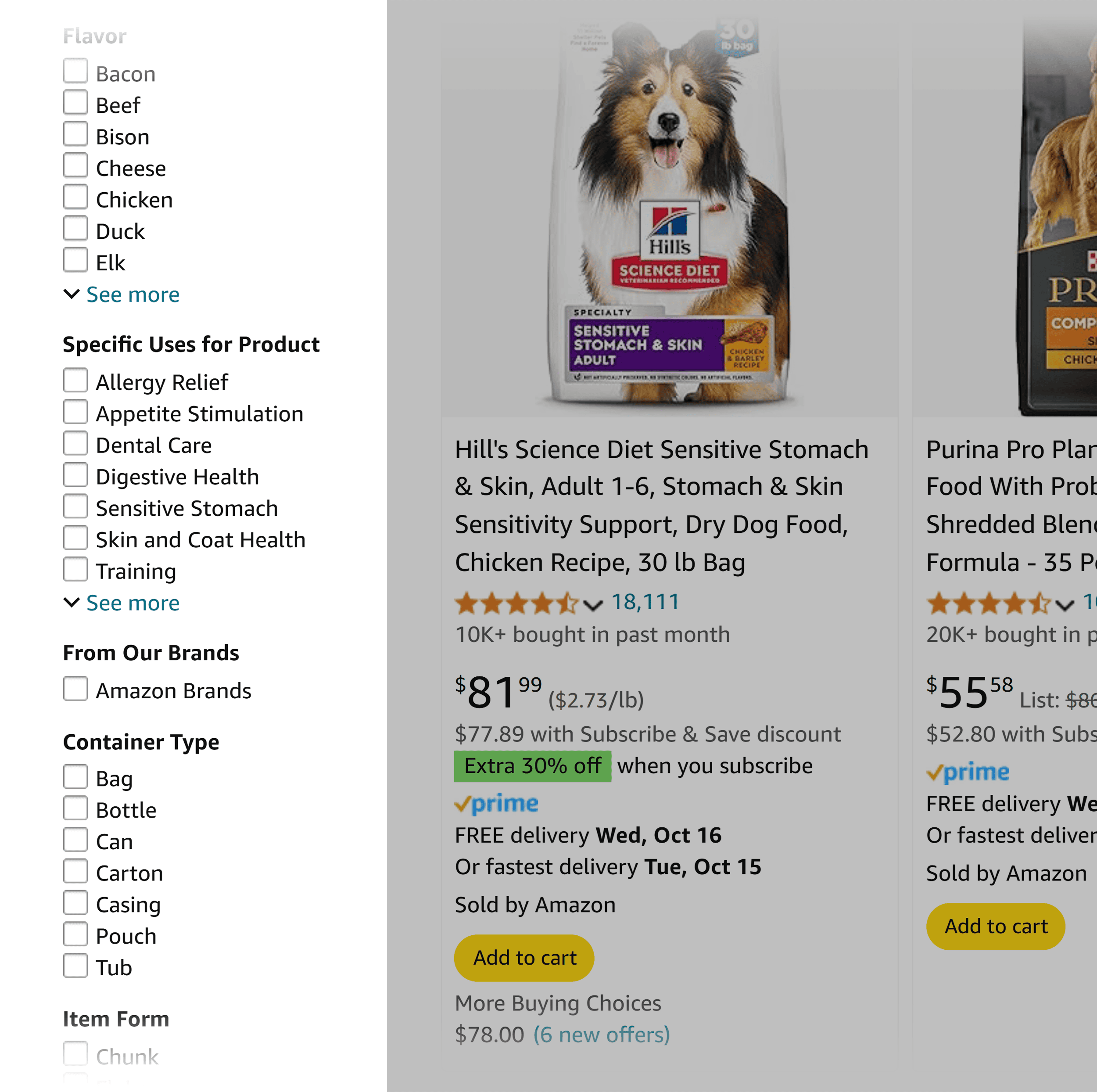 Amazon – Filters