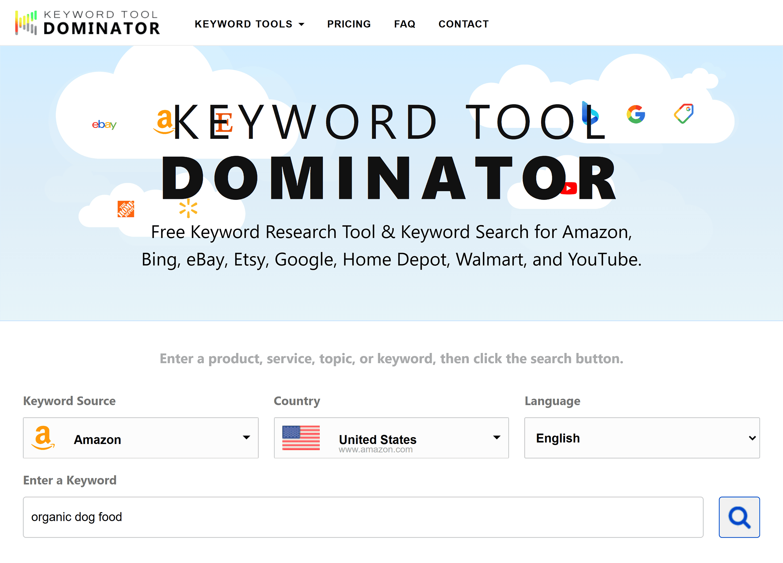 Keyword Tool Dominator – Amazon search
