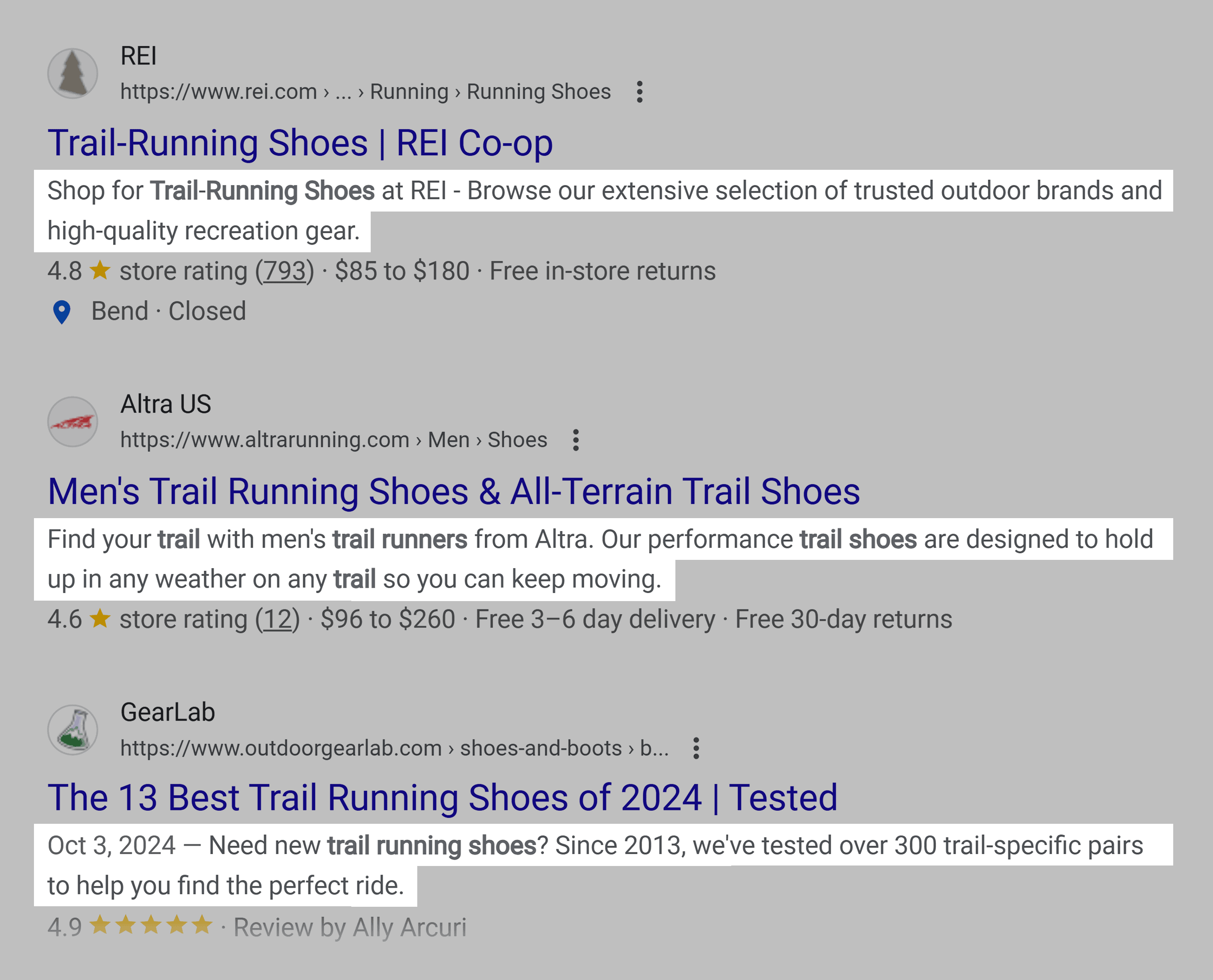 Keyword Overview – Trail running shoes – View SERP Keyword Overview – Trail running shoes – View SERP
