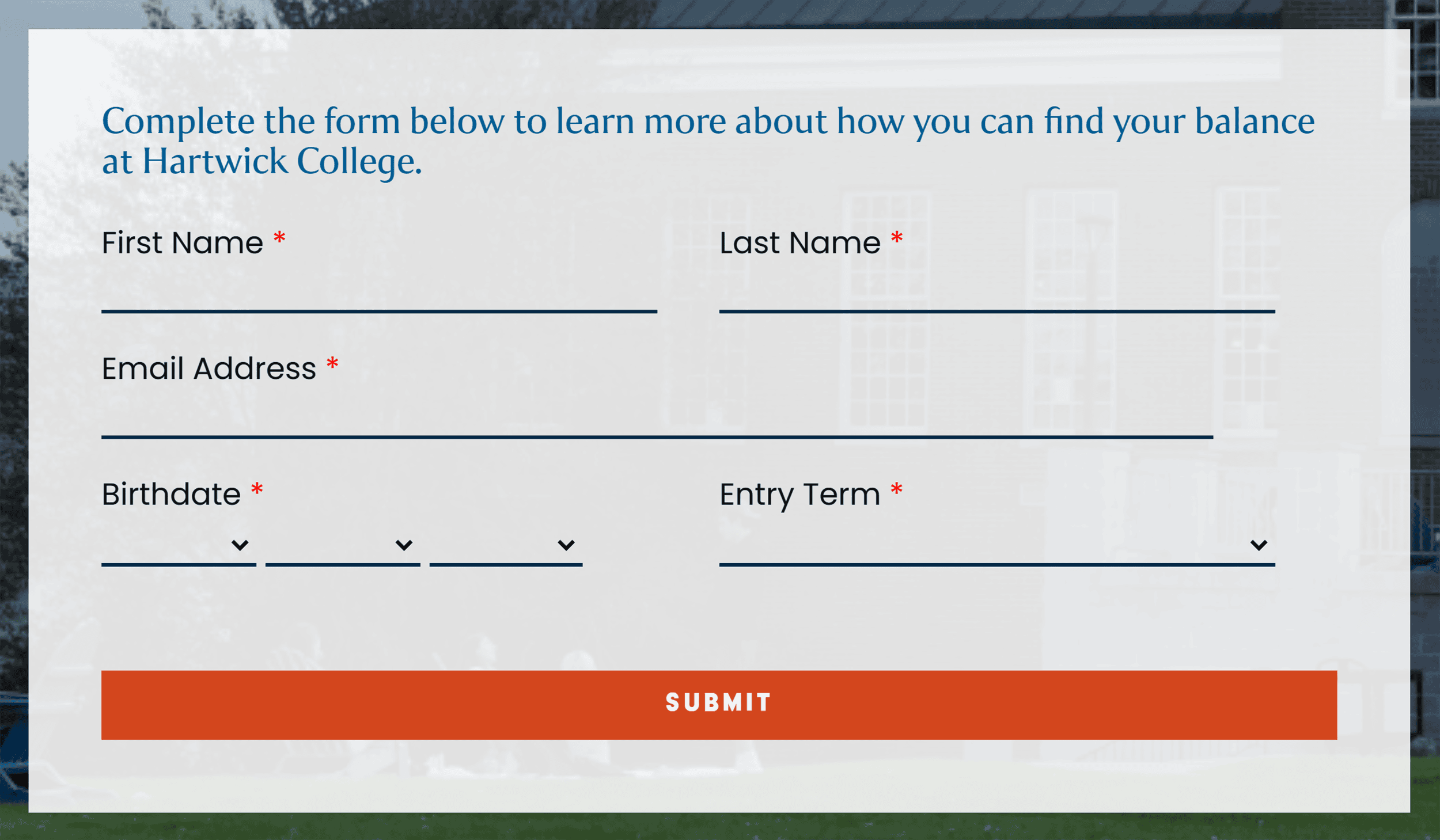 Squeeze page – Submit button Squeeze page – Submit button