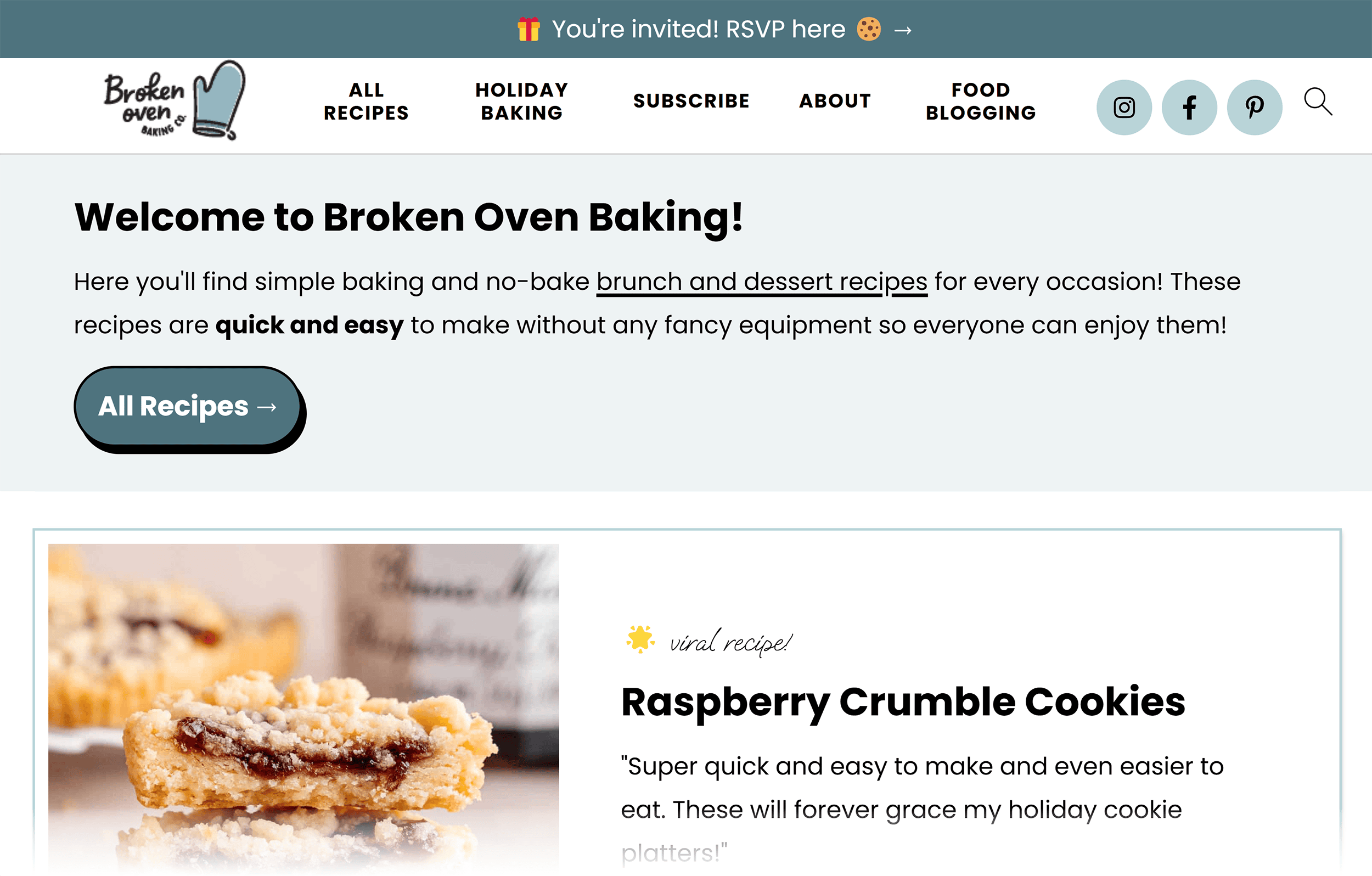 Broken Oven Baking – Homepage Broken Oven Baking – Homepage