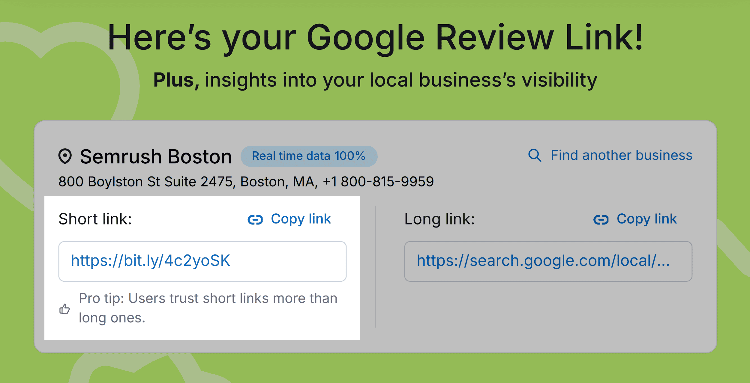 Google Review Link Generator – Short link