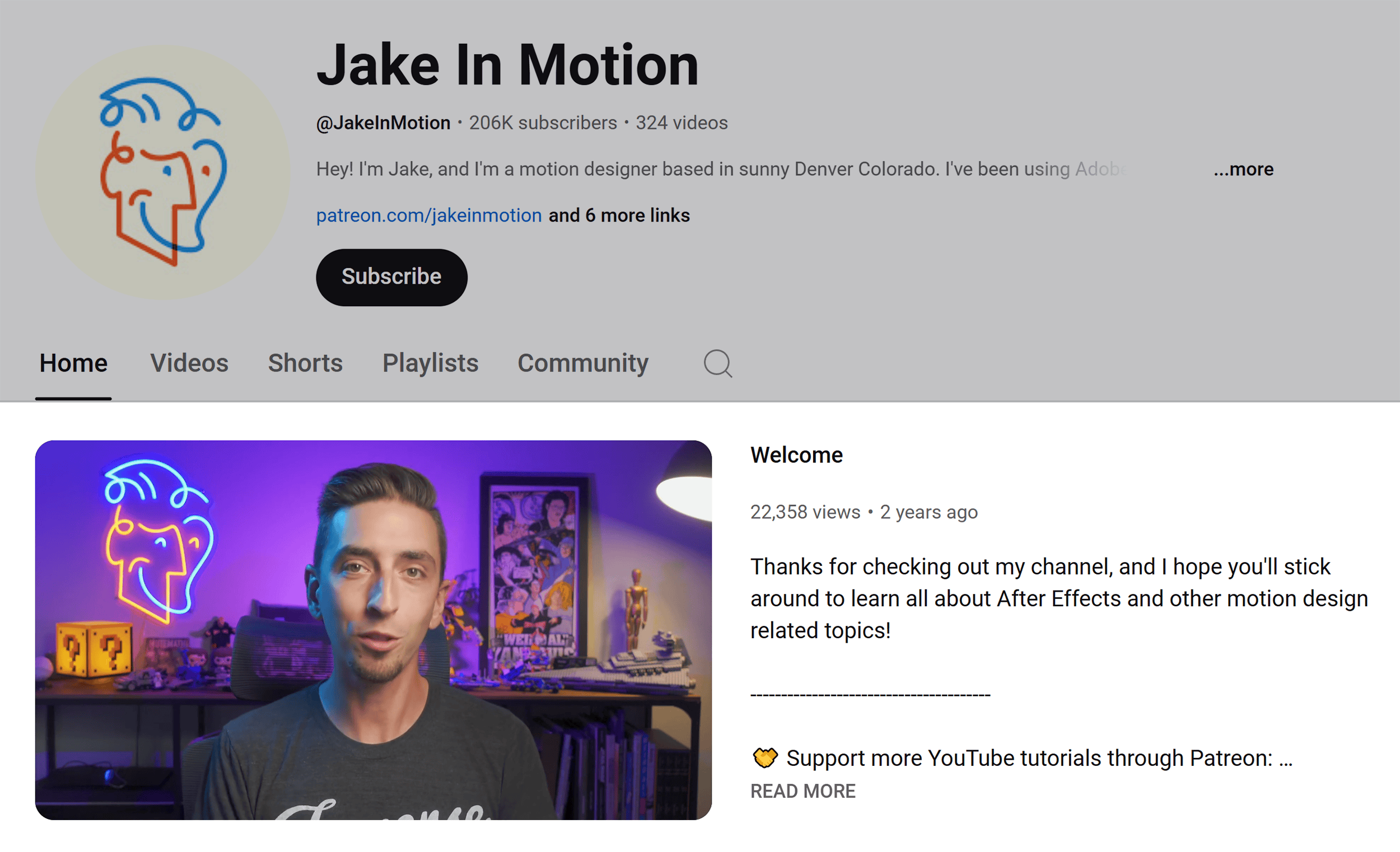 YouTube – Channel trailer