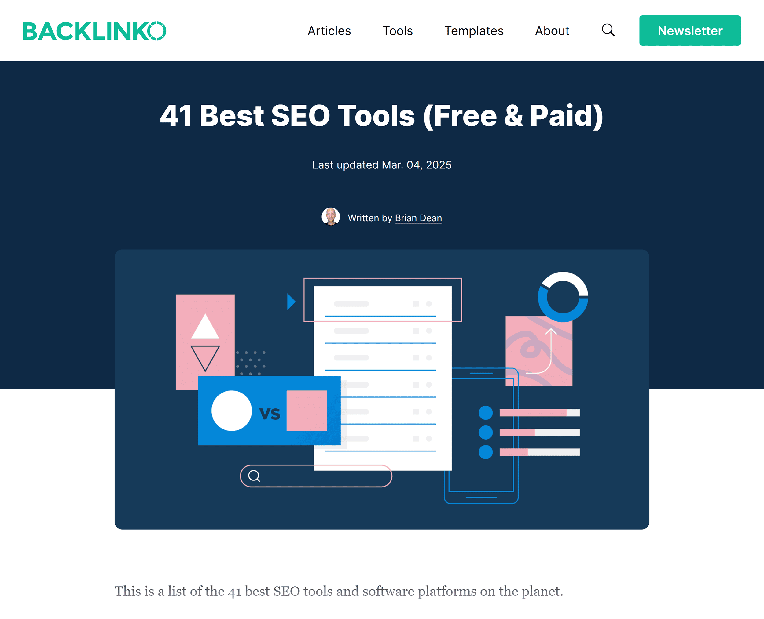 Backlinko – 41 Best SEO Tools
