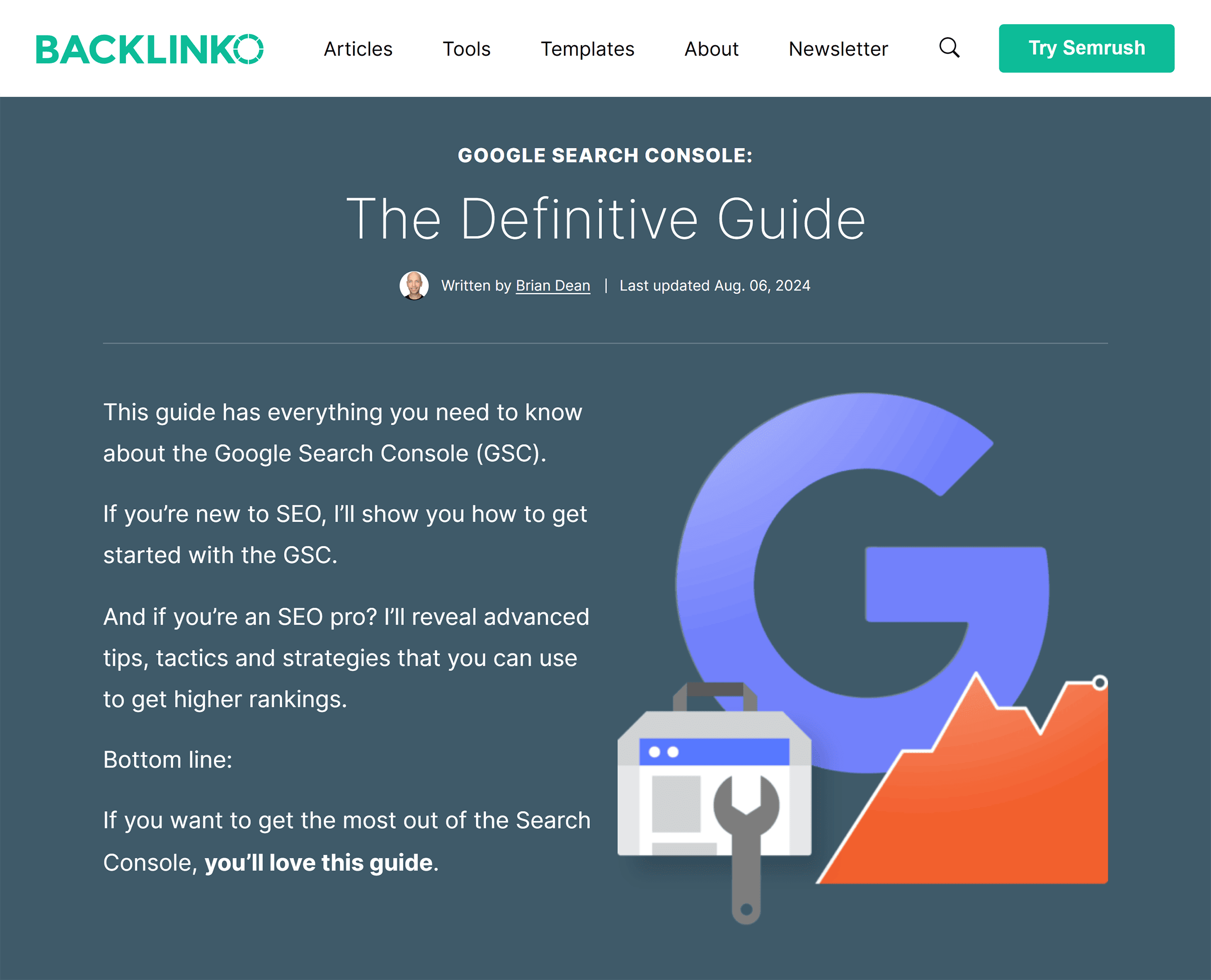 Backlinko – GSC Definitive Guide