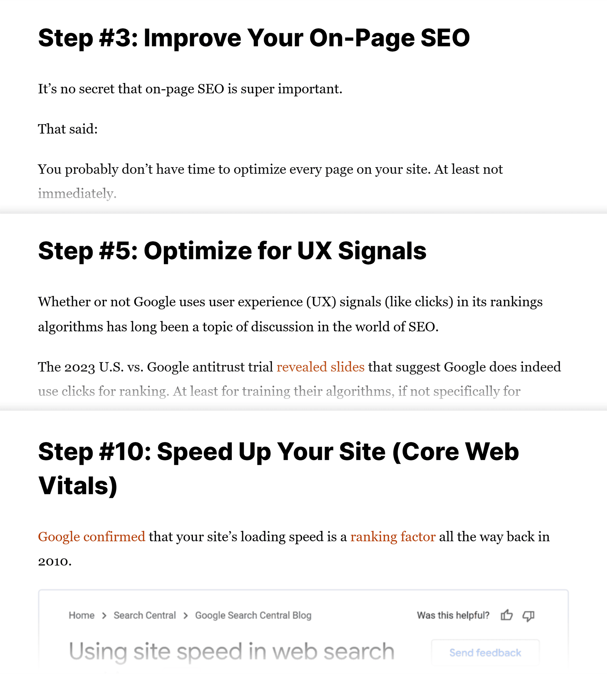 Backlink – SEO Audit Checklist – Collage