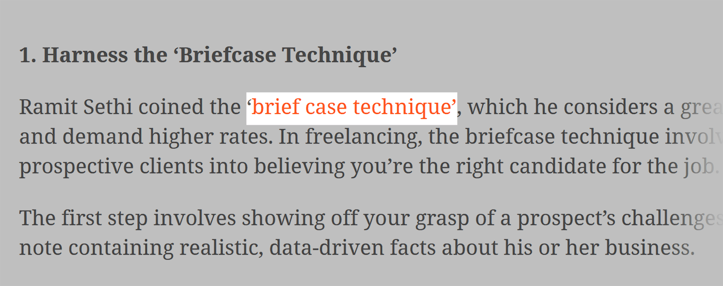 Briefcase Technique – Backlink Briefcase Technique – Backlink