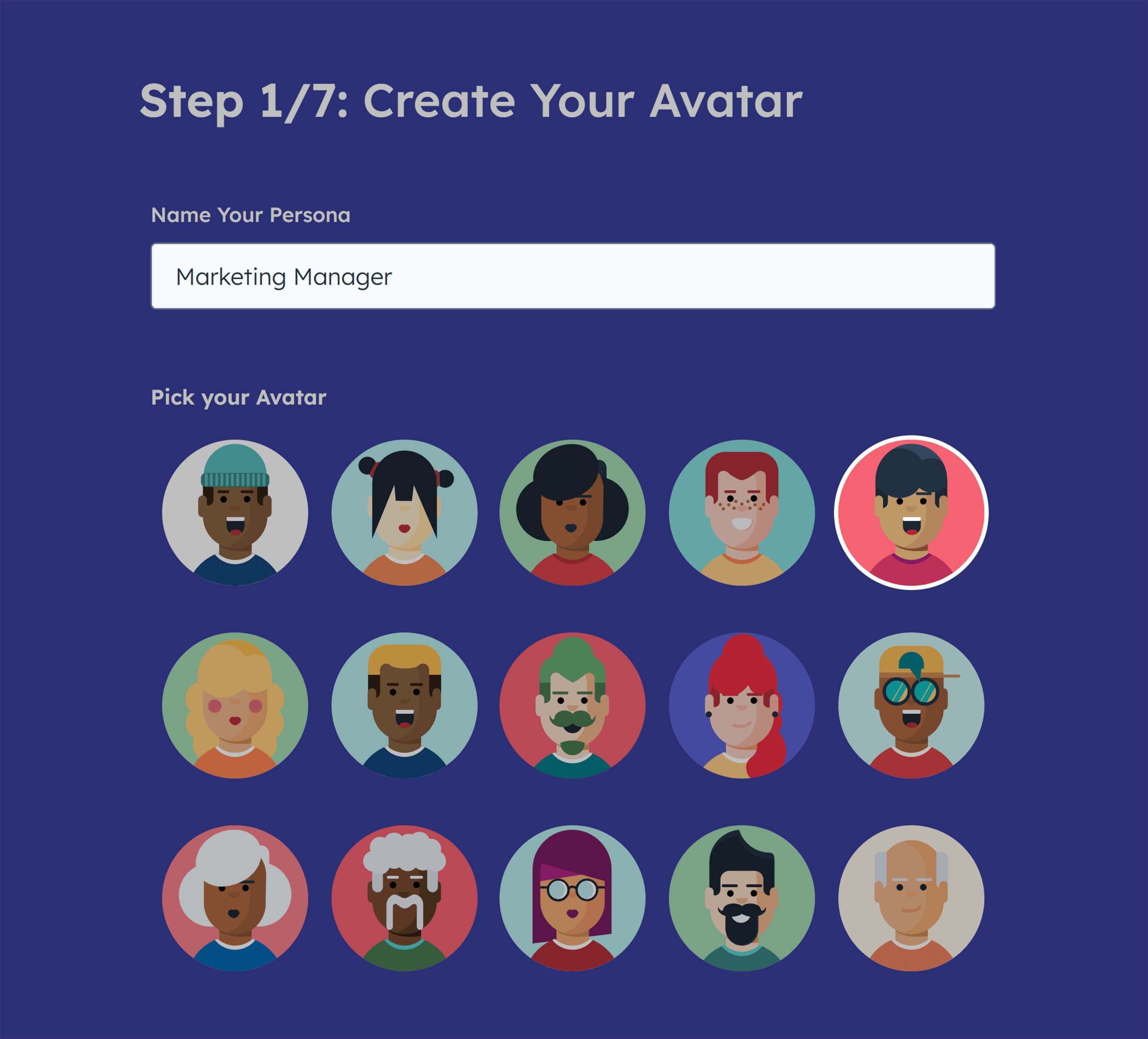 HubSpot – Persona – Create Your Avatar