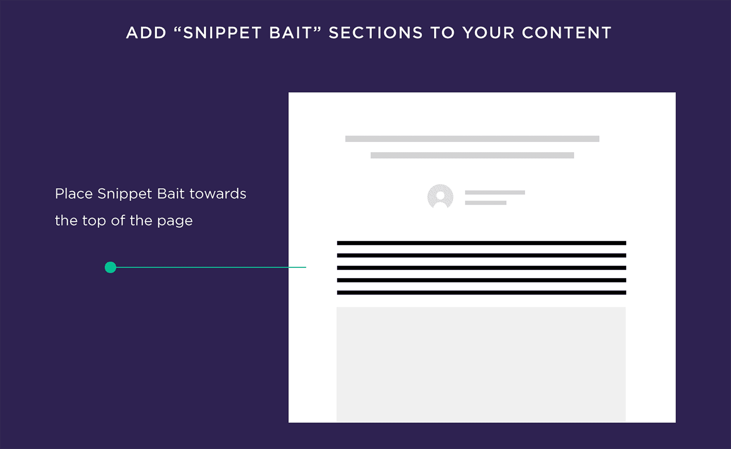Add Snippet Bait Section to Your Content Add Snippet Bait Section to Your Content
