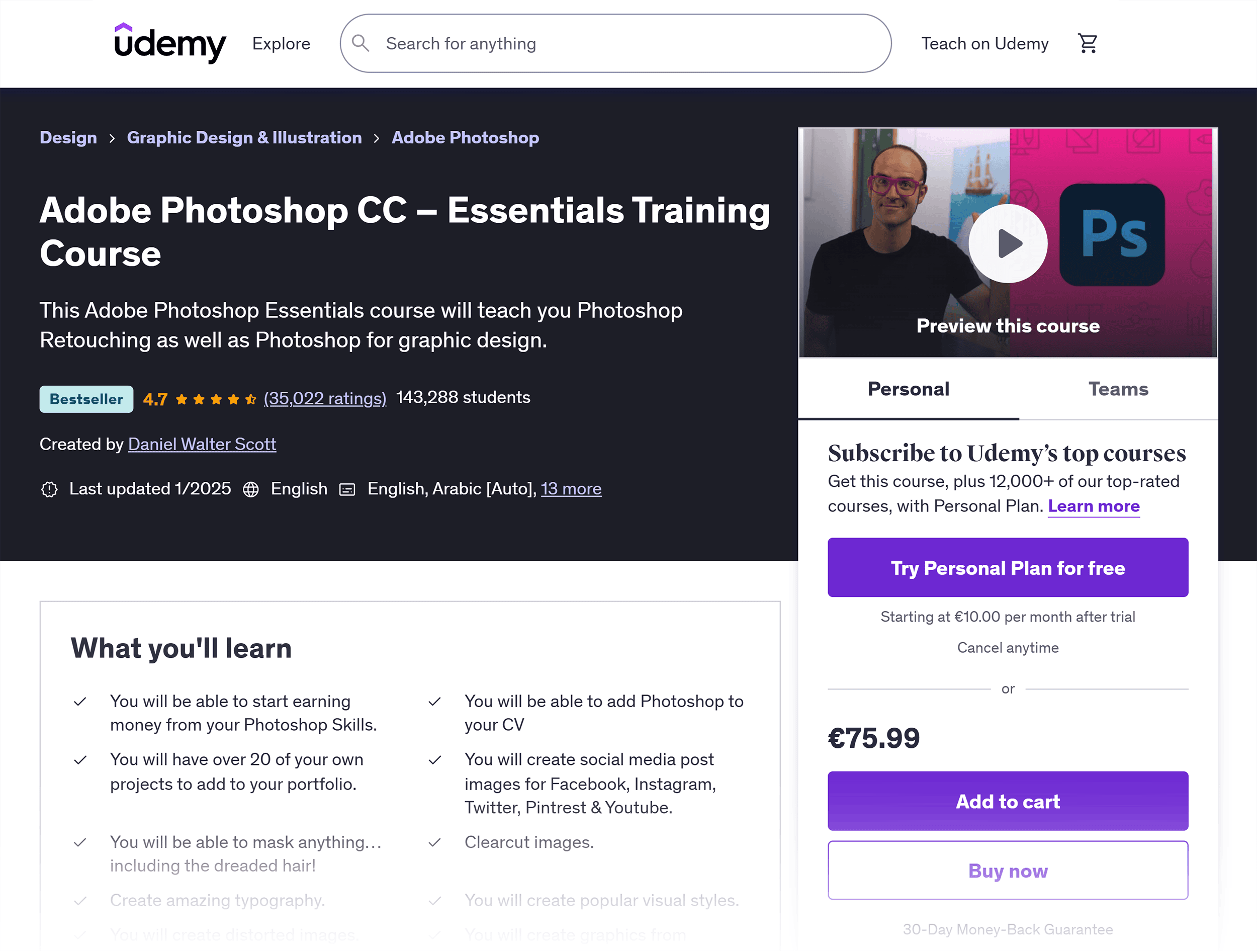 Udemy – Adobe Photoshop – Training Udemy – Adobe Photoshop – Training
