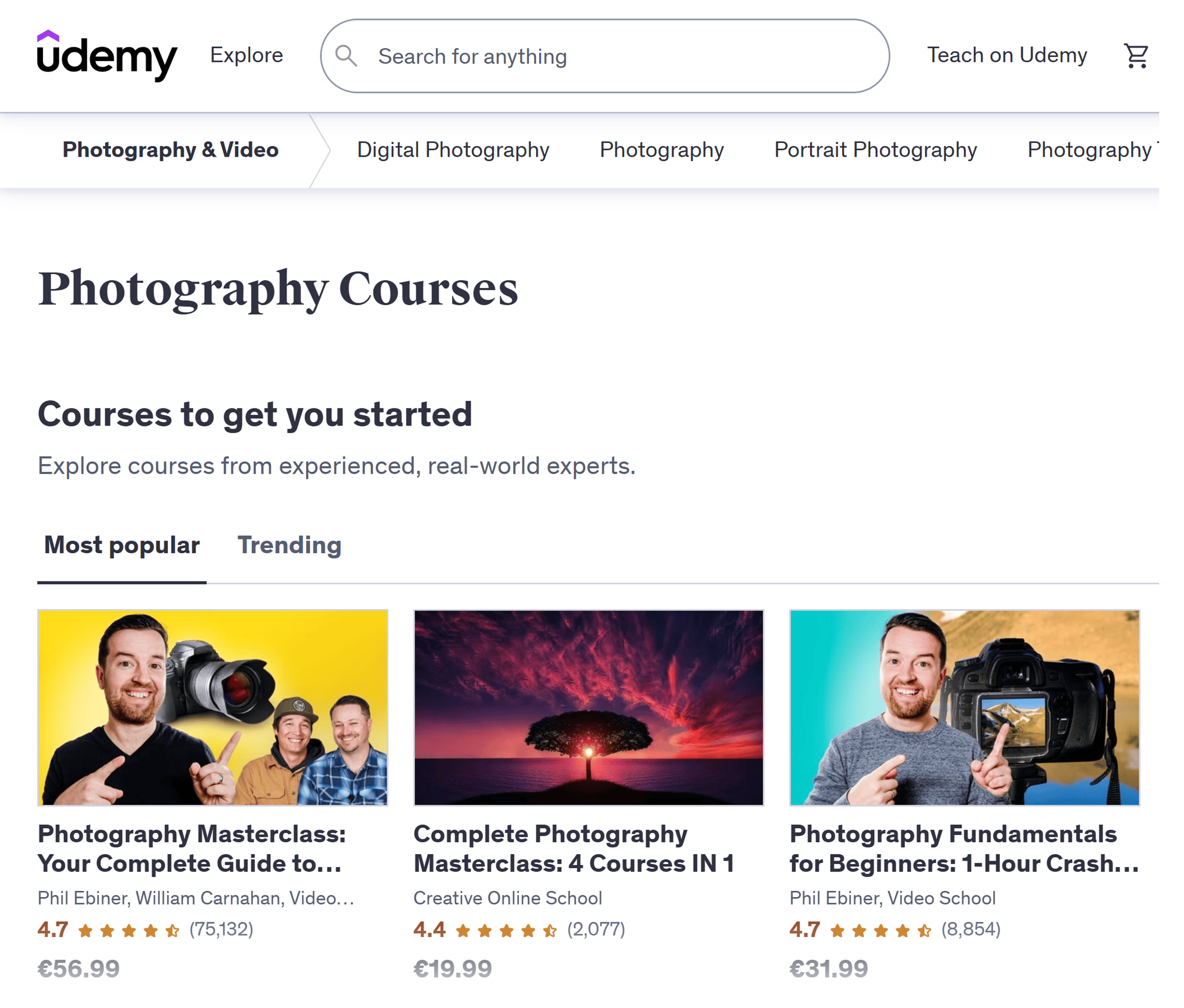 Udemy – Photography Courses Udemy – Photography Courses